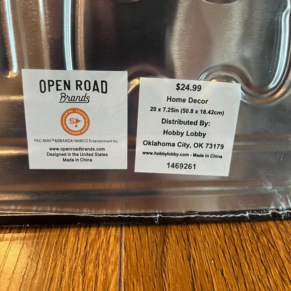 New Set of 2 Large Arcade Pac Man Galaga Metal Wall Art Sign Man Cave Open Road - Picture 8 of 8